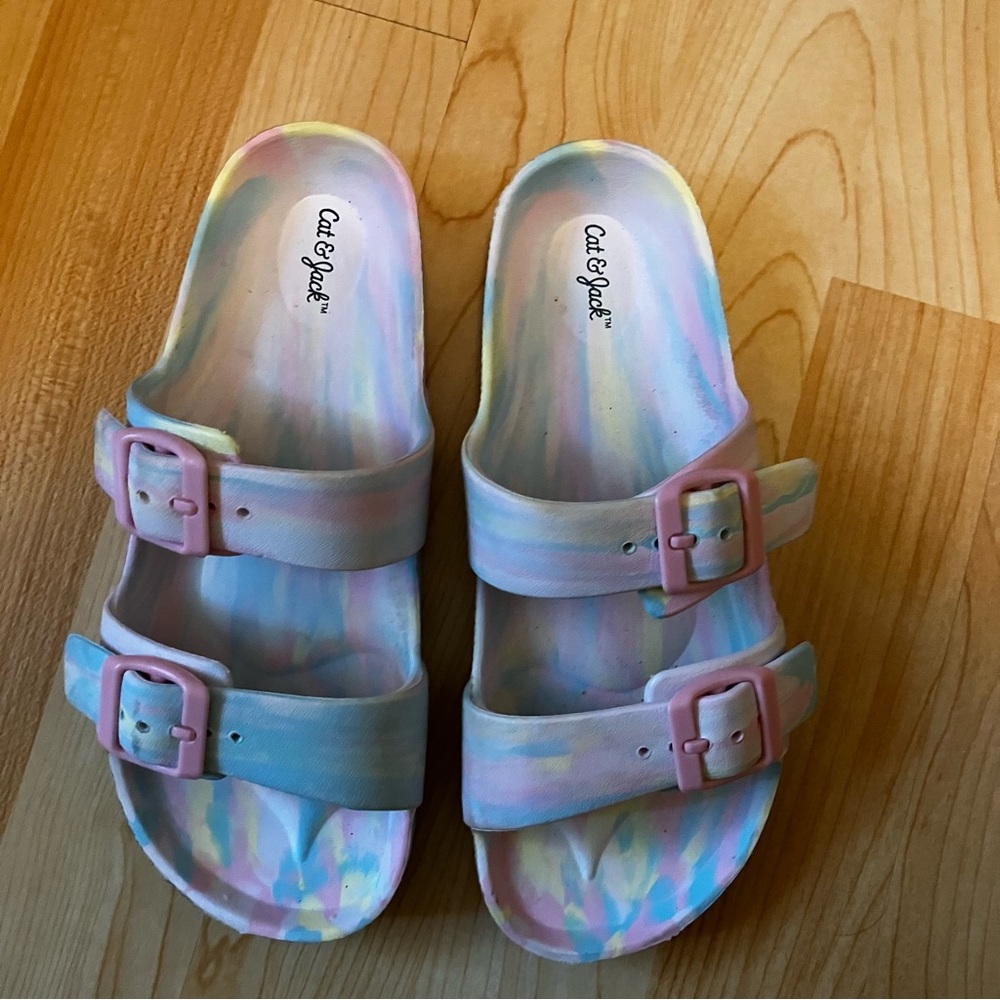 Girls Noah Contoured Footbed Sandals EUC - Picture 8 of 8